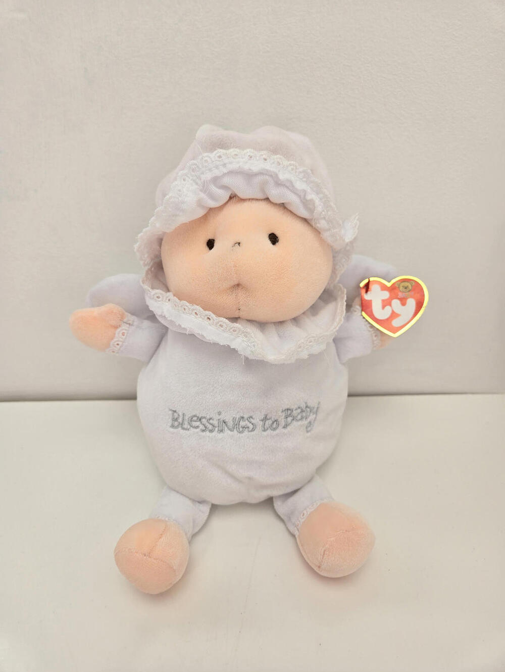 Ty Baby Line “Blessings to Baby” the White Angel Baby Doll With Wings (8 inch)
